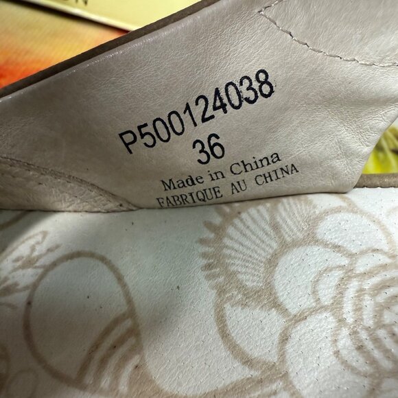 Fly London Women's Beige Wedge Sandals Size 36 Elegant Platform Shoes - Picture 5 of 7